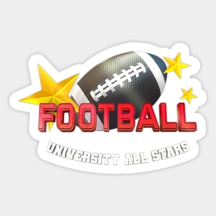 American Football University Sticker